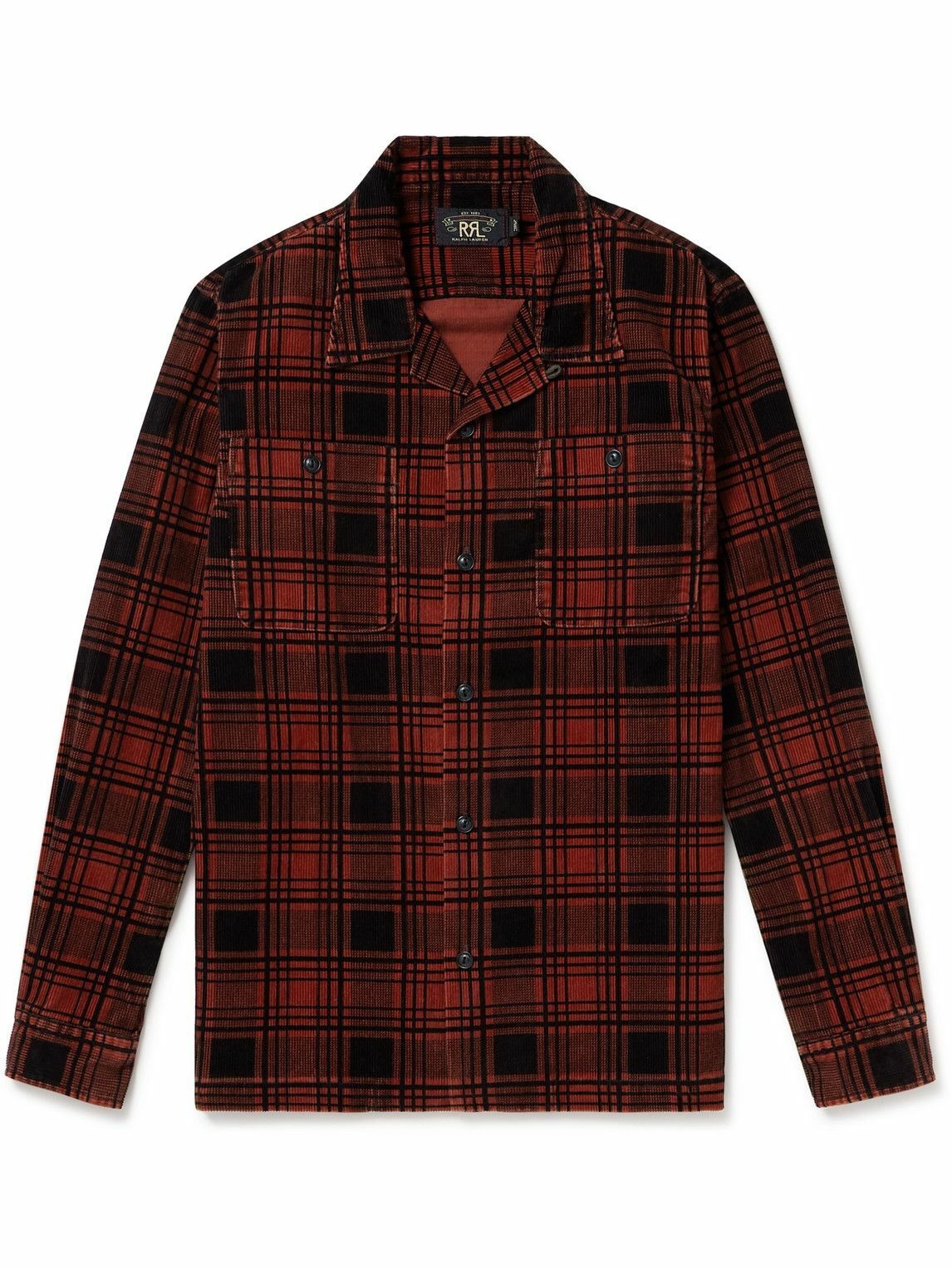 RRL - Monterey Checked Cotton-Corduroy Overshirt - Red RRL