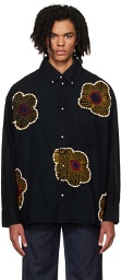 Glass Cypress Black Sunflower Shirt