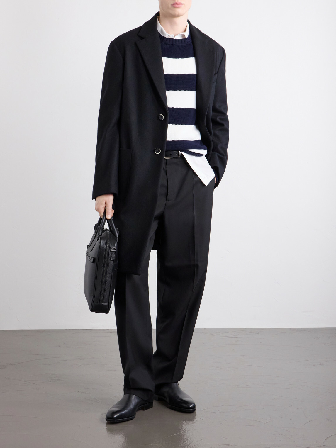 Barena - Wool-Blend Coat - Black
