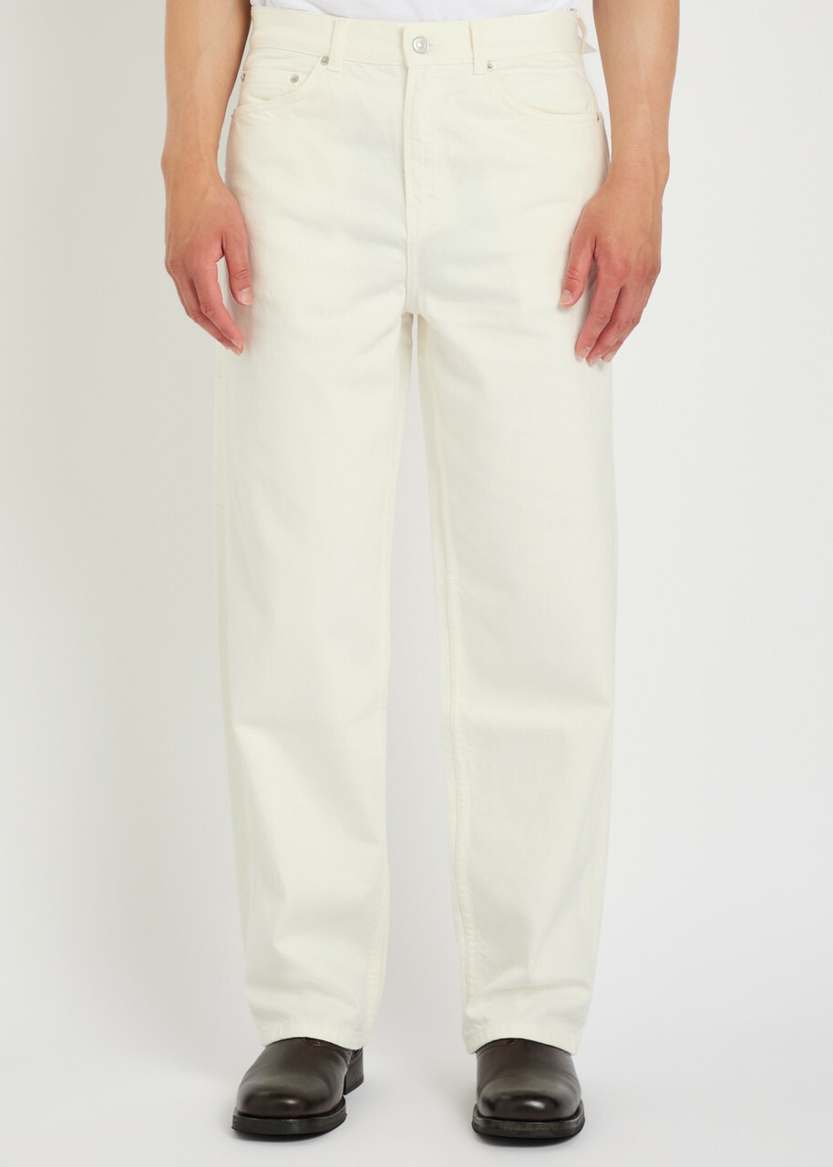 Les Deux Carpenter Straight-leg Jeans Ivory