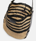 Isabel Marant Bayia striped raffia shoulder bag