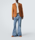 Junya Watanabe Floral single-breasted jacquard blazer