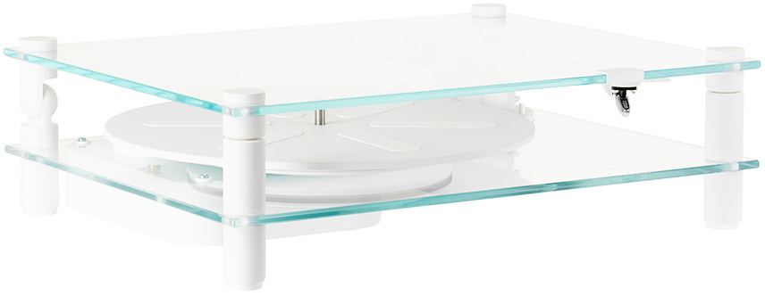 Transparent White Transparent Turntable