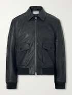 Officine Générale - Cesario Grained Leather Jacket - Black