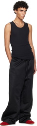 Fear of God ESSENTIALS Black Holiday Satin Fleece Lounge Sweatpants
