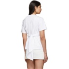 Cedric Charlier White Wrapped T-Shirt