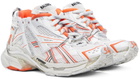 Balenciaga Orange & Off-White Runner Sneakers