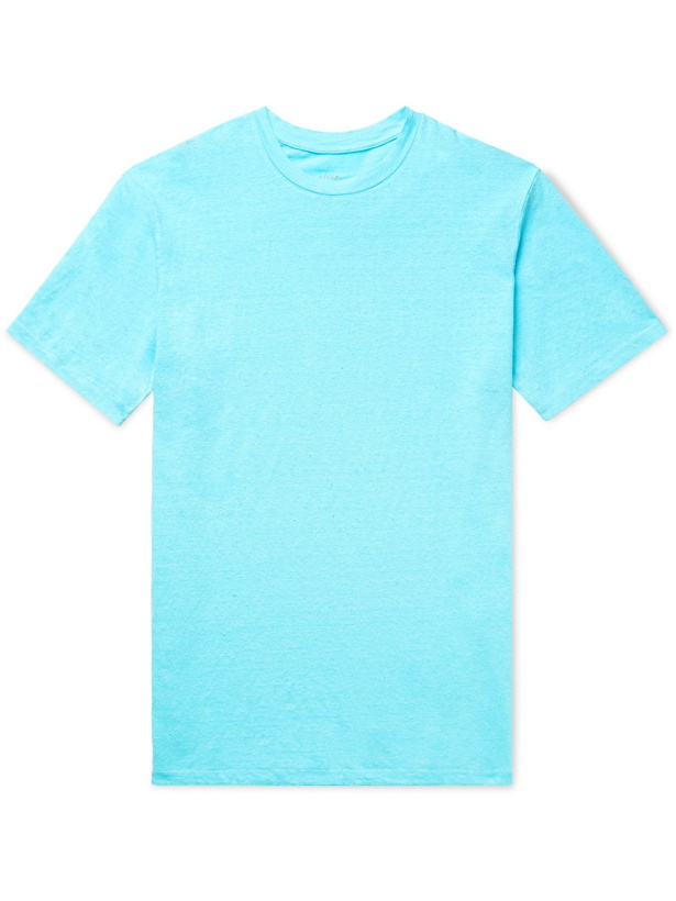 Photo: ALTEA - Slub Stretch-Linen T-Shirt - Blue - S