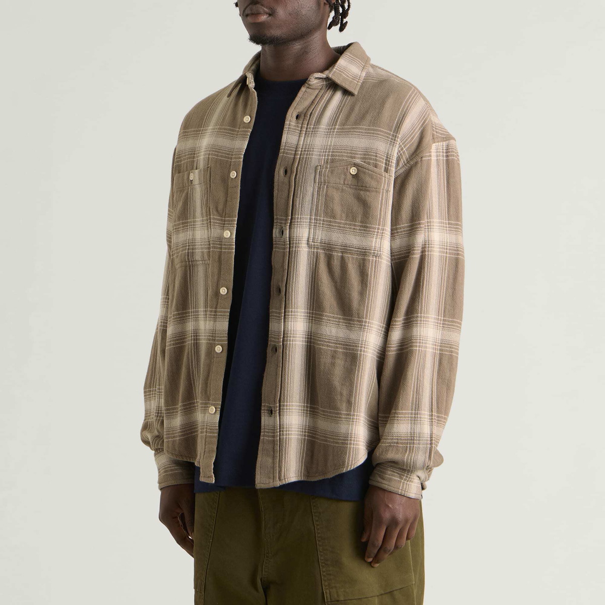 Café Mountain Men's Tumble Check Heritage Shirt in Rusk