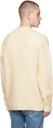 Fred Perry Off-White Textured Sweater