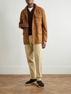 Loro Piana - Carlo Hyannis Tapered Cotton-Blend Trousers - Neutrals