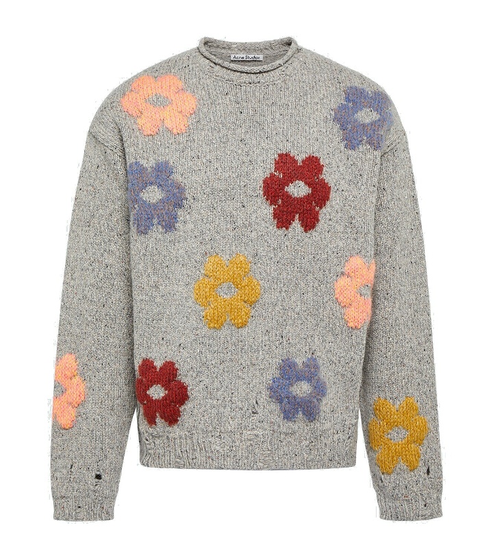 Photo: Acne Studios Floral wool-blend sweater