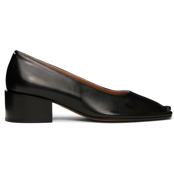 Photo: Maison Margiela Black Piped Pump Heels