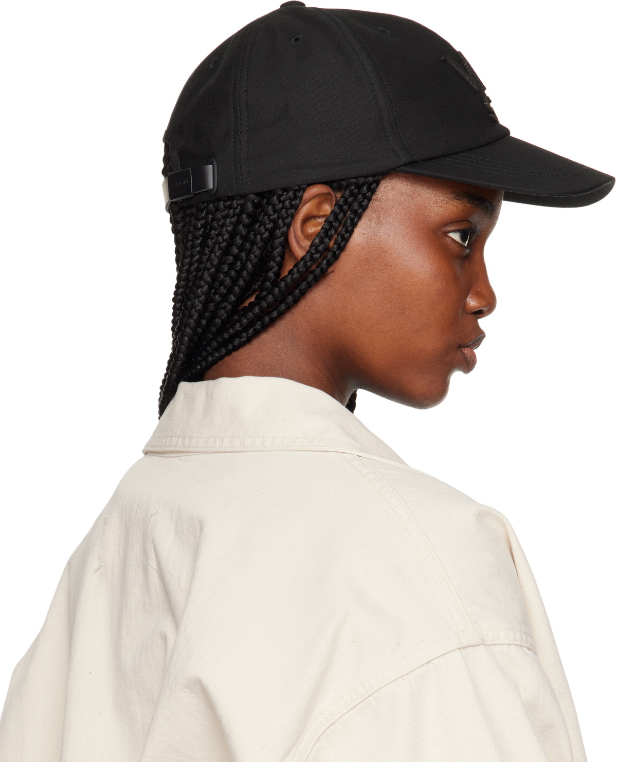 sacai Black WTAPS Edition Cotton Back Satin Cap