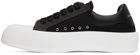 Alexander McQueen Black & White Deck Plimsoll Sneakers