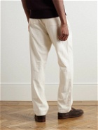 Oliver Spencer - Straight-Leg Herringbone Cotton Trousers - Neutrals