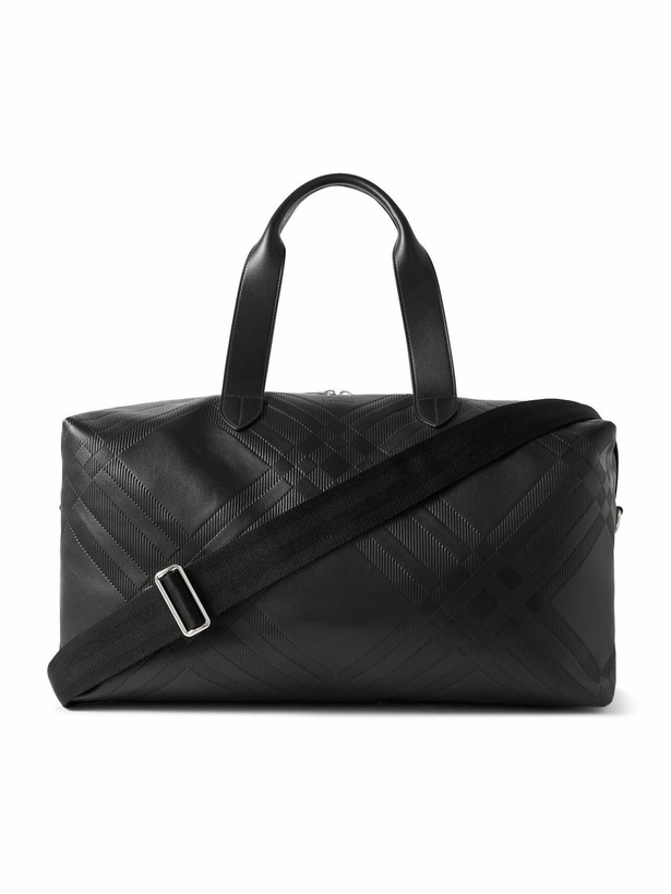 Photo: Burberry - Embossed Full-Grain Leather Weekend Bag