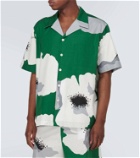 Valentino Floral cotton poplin bowling shirt