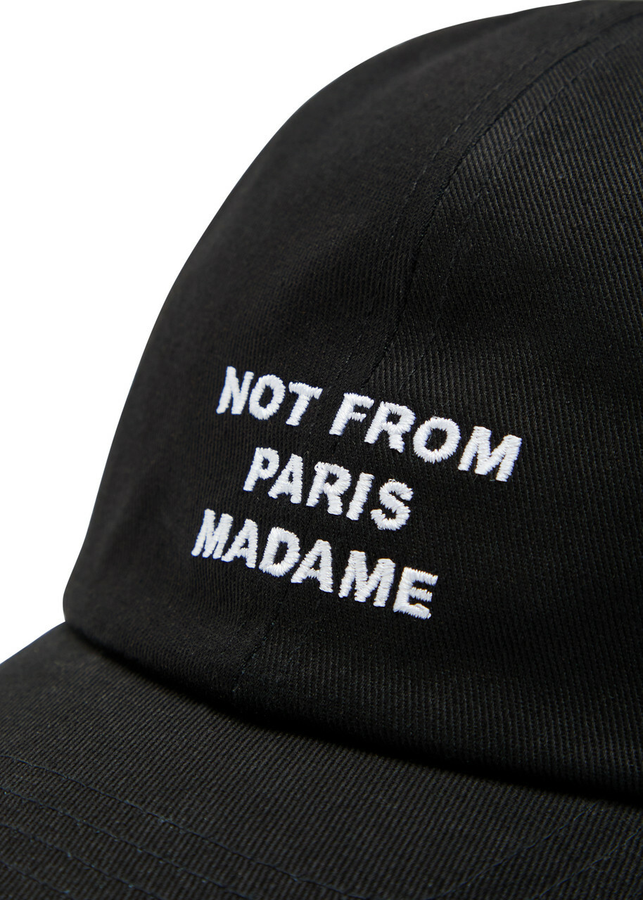 DRÔLE DE Monsieur Nfpm Embroidered Cotton cap - Black - One Size