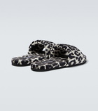 Tom Ford - Harrison logo leopard-print slides