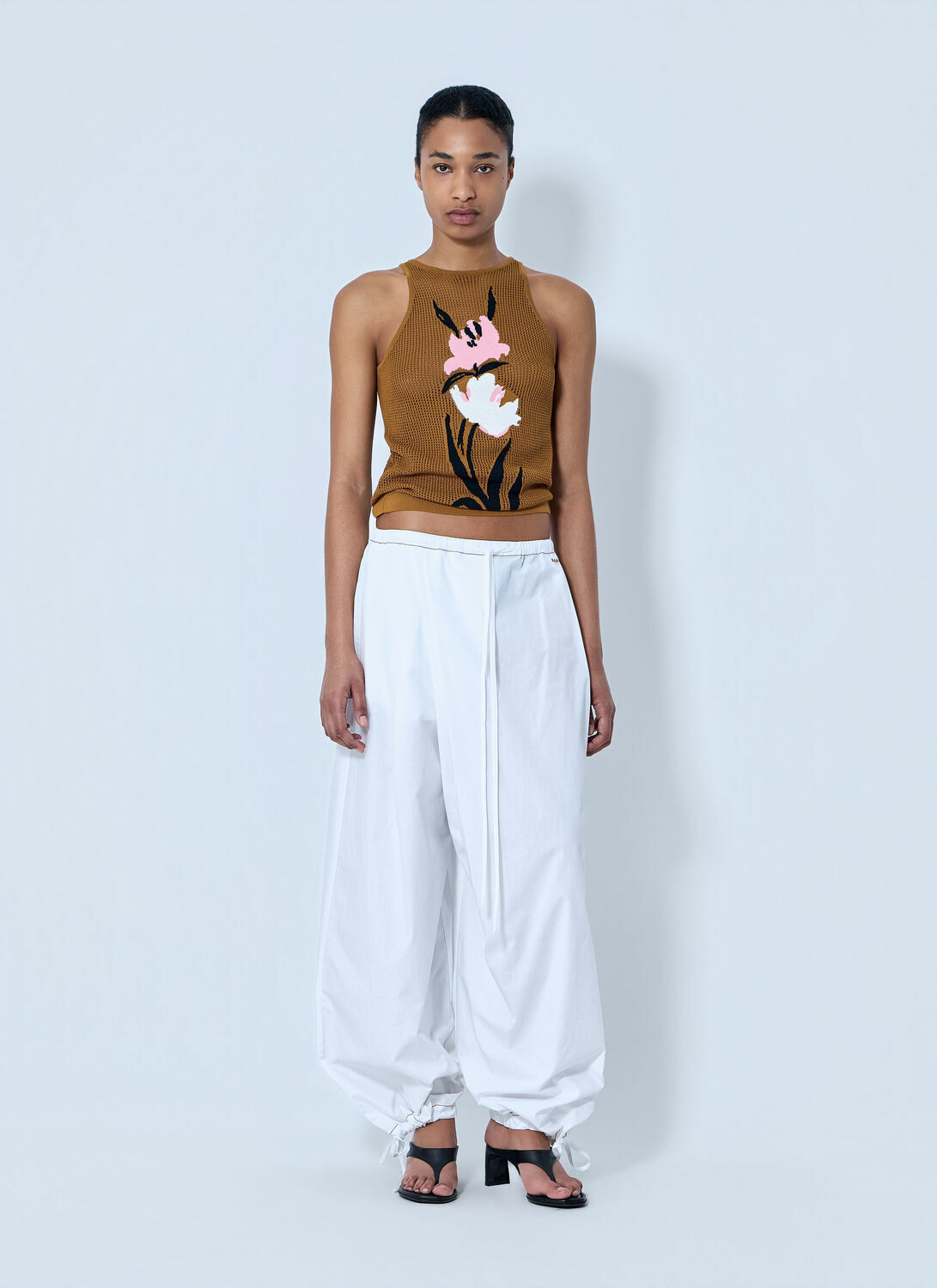 Marni Floral Intarsia Knit Top