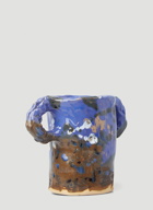 Glased Vase in Blue 