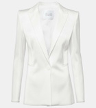 Galvan Bridal Sculpted satin blazer