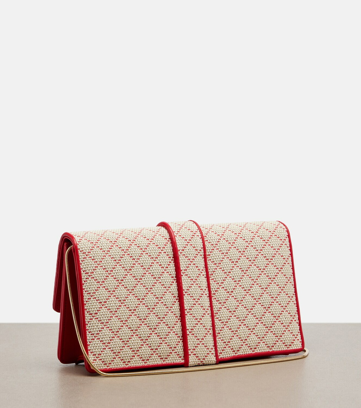 Manolo Blahnik Maycap raffia-effect clutch