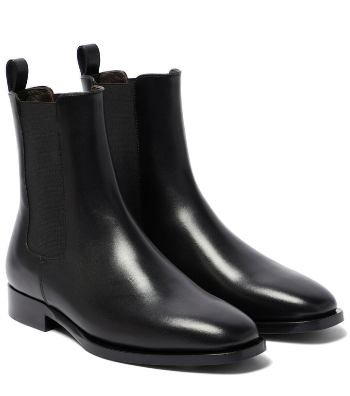 Photo: The Row - Grunge leather Chelsea boots