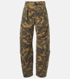 Citizens of Humanity Flight camouflage twill barrel-leg pants