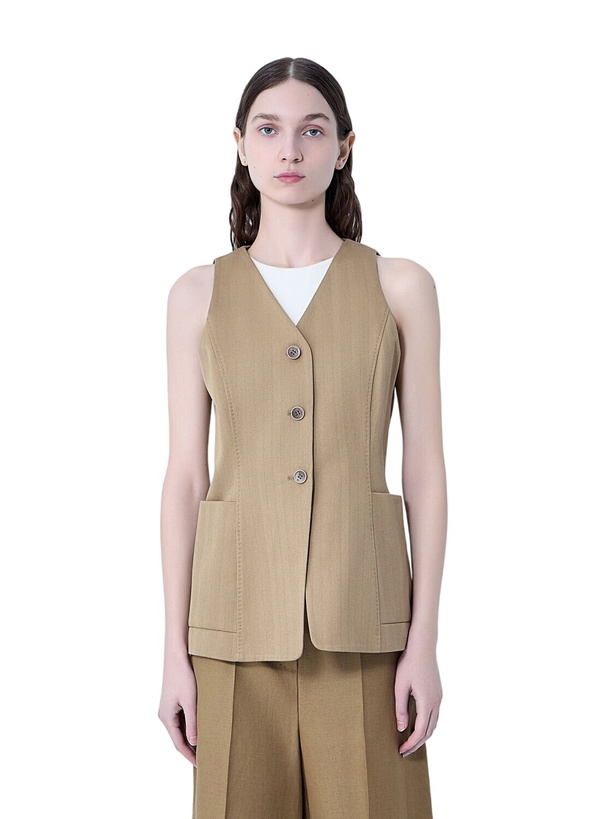 Photo: Max Mara Tailored Vest with Button Fastening