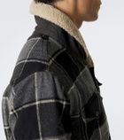 RRL Padded plaid cotton twill overshirt