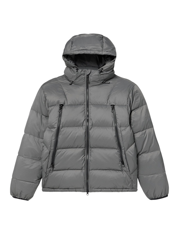 Photo: FrizmWORKS - Altavia Quilted Nylon Hooded Down Jacket - Gray