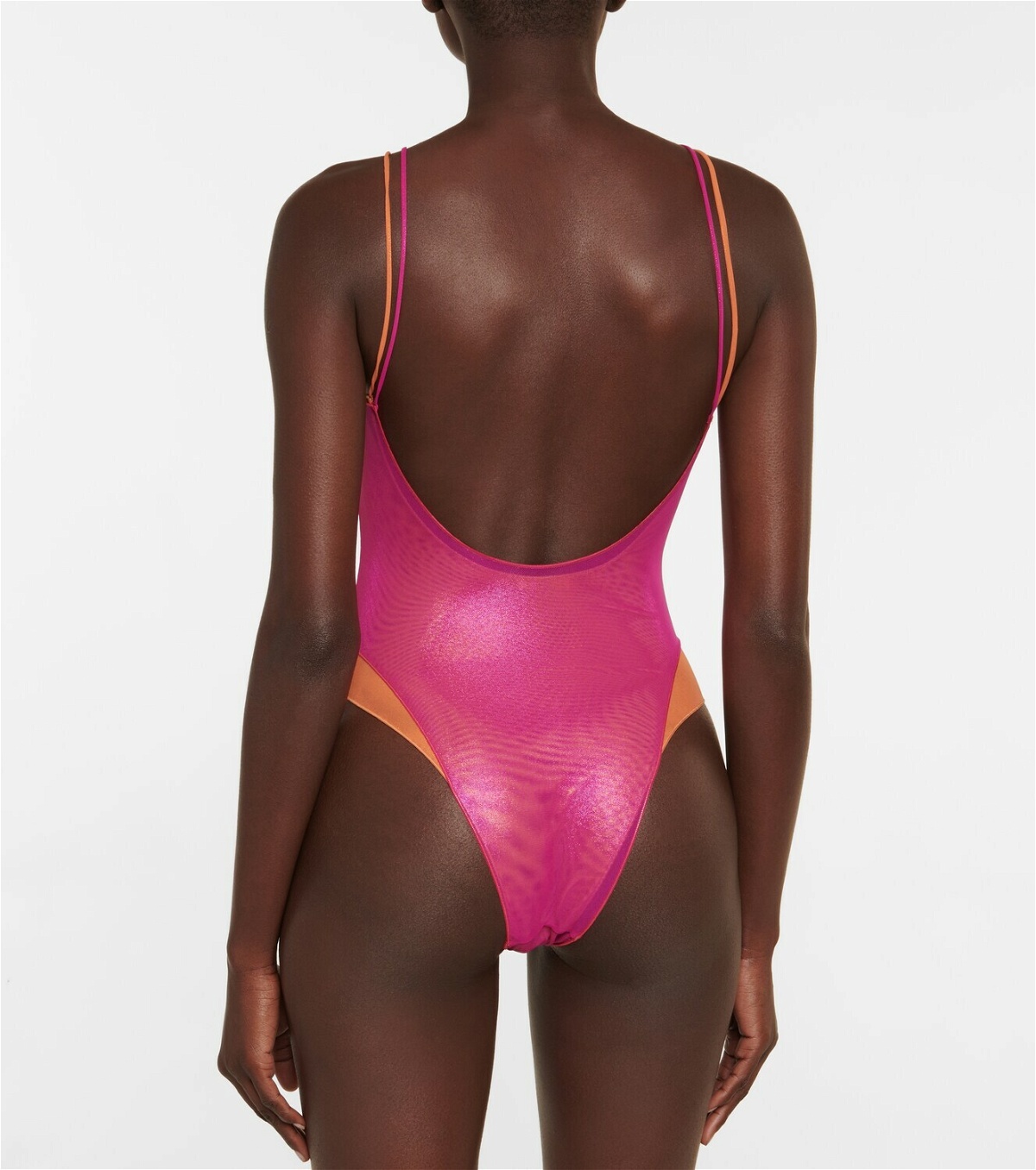 Oseree - Lamé one-piece swimsuit
