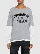 DSQUARED2 Long-sleeved Logo Jersey T-shirt