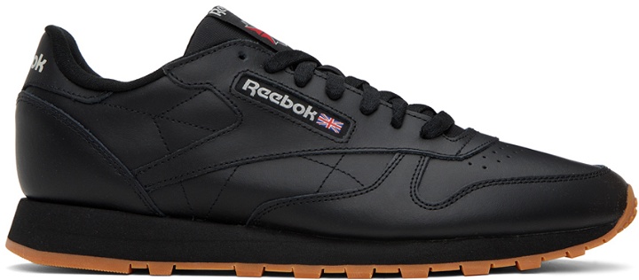 Photo: Reebok Classics Black Classic Leather Sneakers