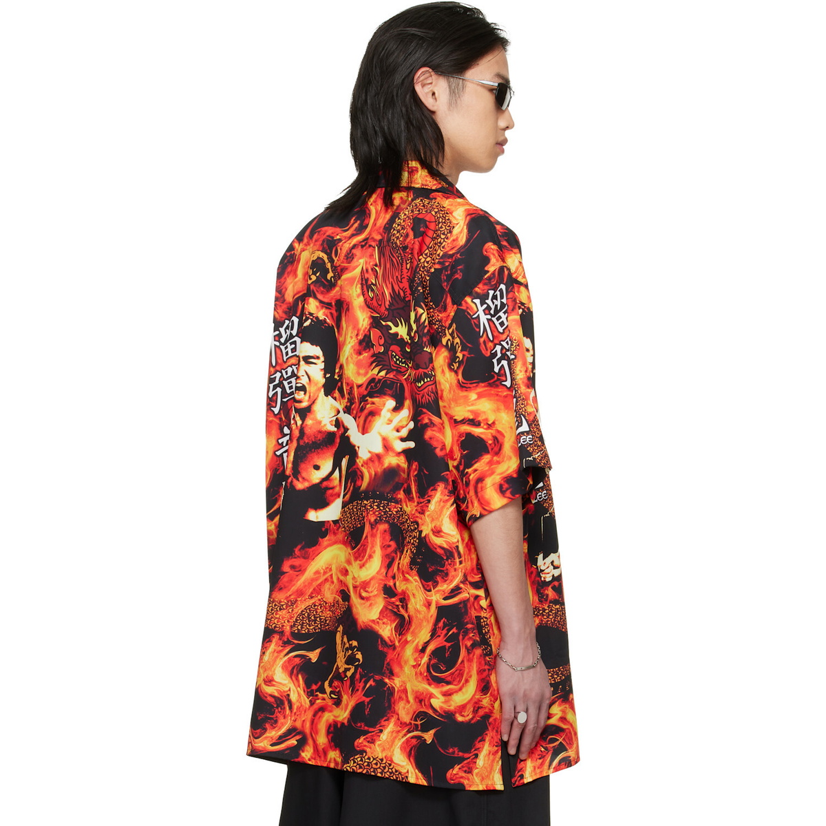 LU'U DAN BRUCE LEE x LỰU ĐẠN Black & Orange Sleaze Shirt