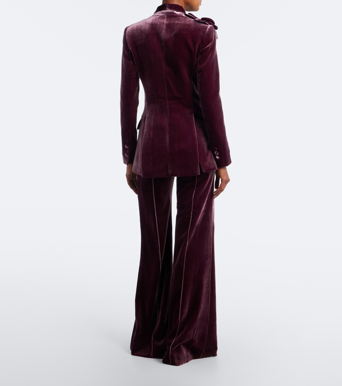 Elie Saab Velvet wide-leg pants
