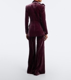 Elie Saab Velvet wide-leg pants