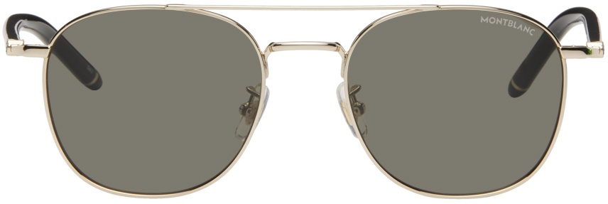 Photo: Montblanc Gold Aviator Sunglasses
