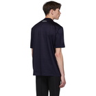 Lanvin Blue High Collar T-Shirt