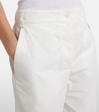 The Row Fael cotton poplin straight pants
