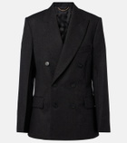 Victoria Beckham Double-breasted virgin wool blazer