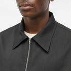 Our Legacy Men's Mini Zip Jacket in Black Worsted Wool