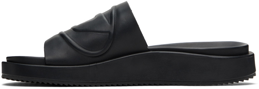 DIESEL | SA-SLIDE D OVAL W BLACK サンダル Diesel Sa-Slide D Oval W logo-embossed Slides | Black