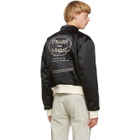 Mr. Saturday Black Nylon Stranger Bomber Jacket