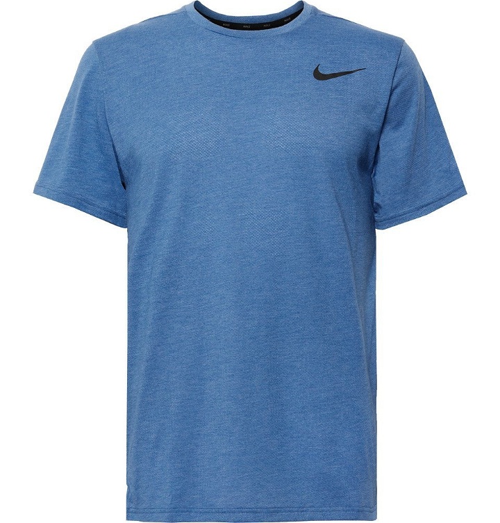 Photo: Nike Training - Breathe Perforated Dri-FIT T-Shirt - Blue