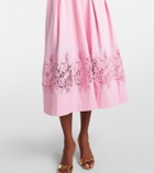 Rebecca Vallance Montreux cotton-blend bustier dress