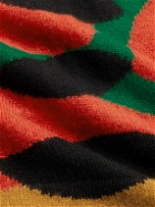 The Elder Statesman - Sealife Jacquard-Knit Cashmere Zip-Up Sweater - Brown
