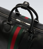 Gucci Web Trademark Medium leather duffel bag